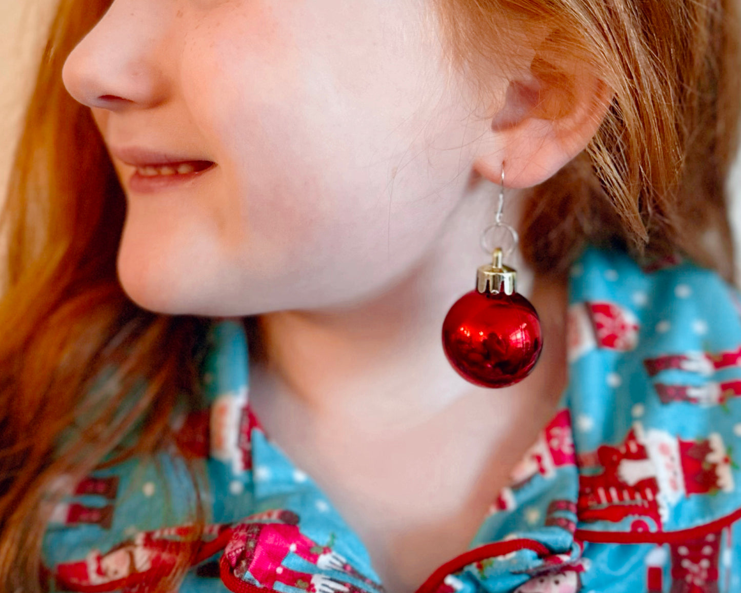 Red Ornament Earrings (Sold at random)