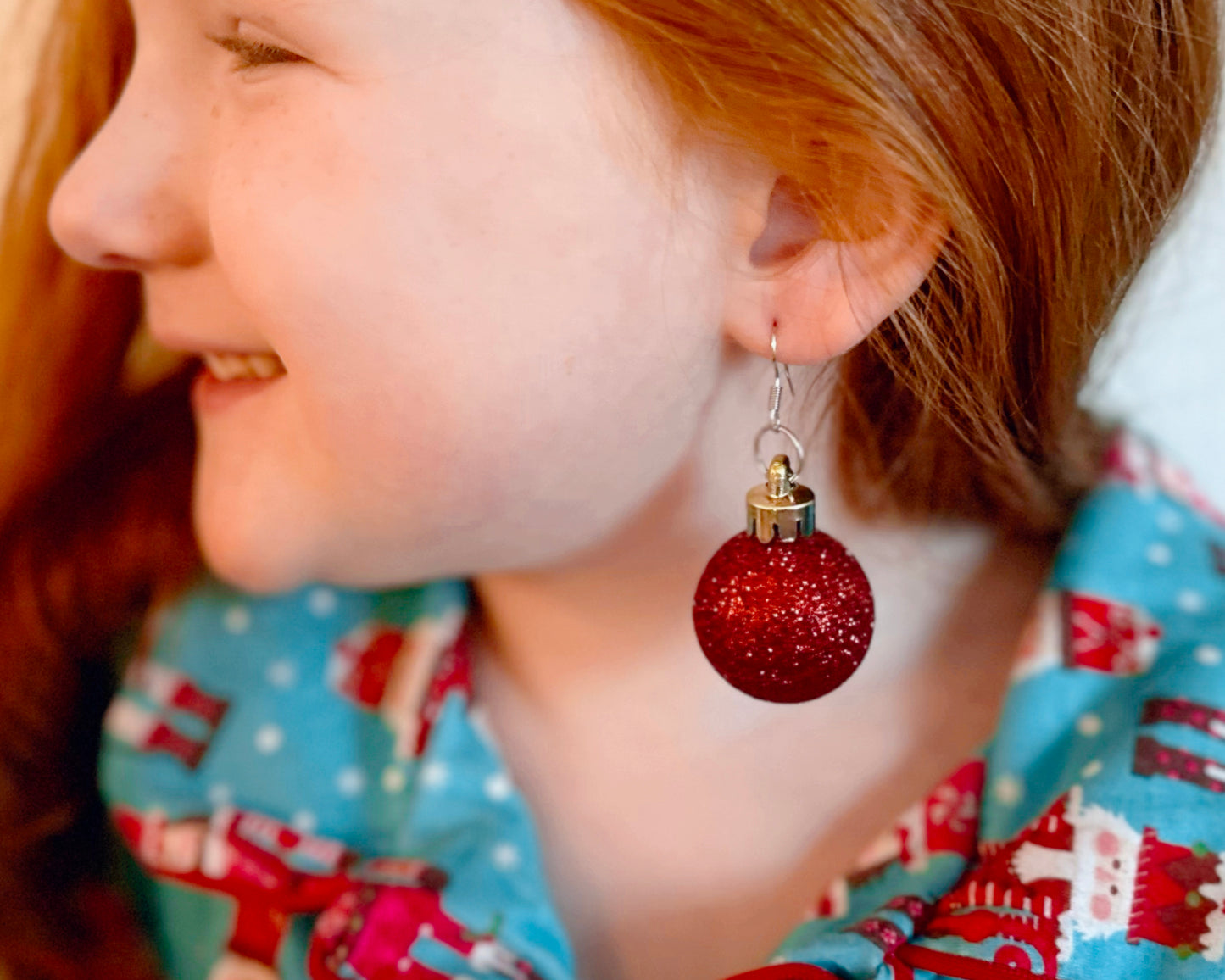 Red Ornament Earrings (Sold at random)