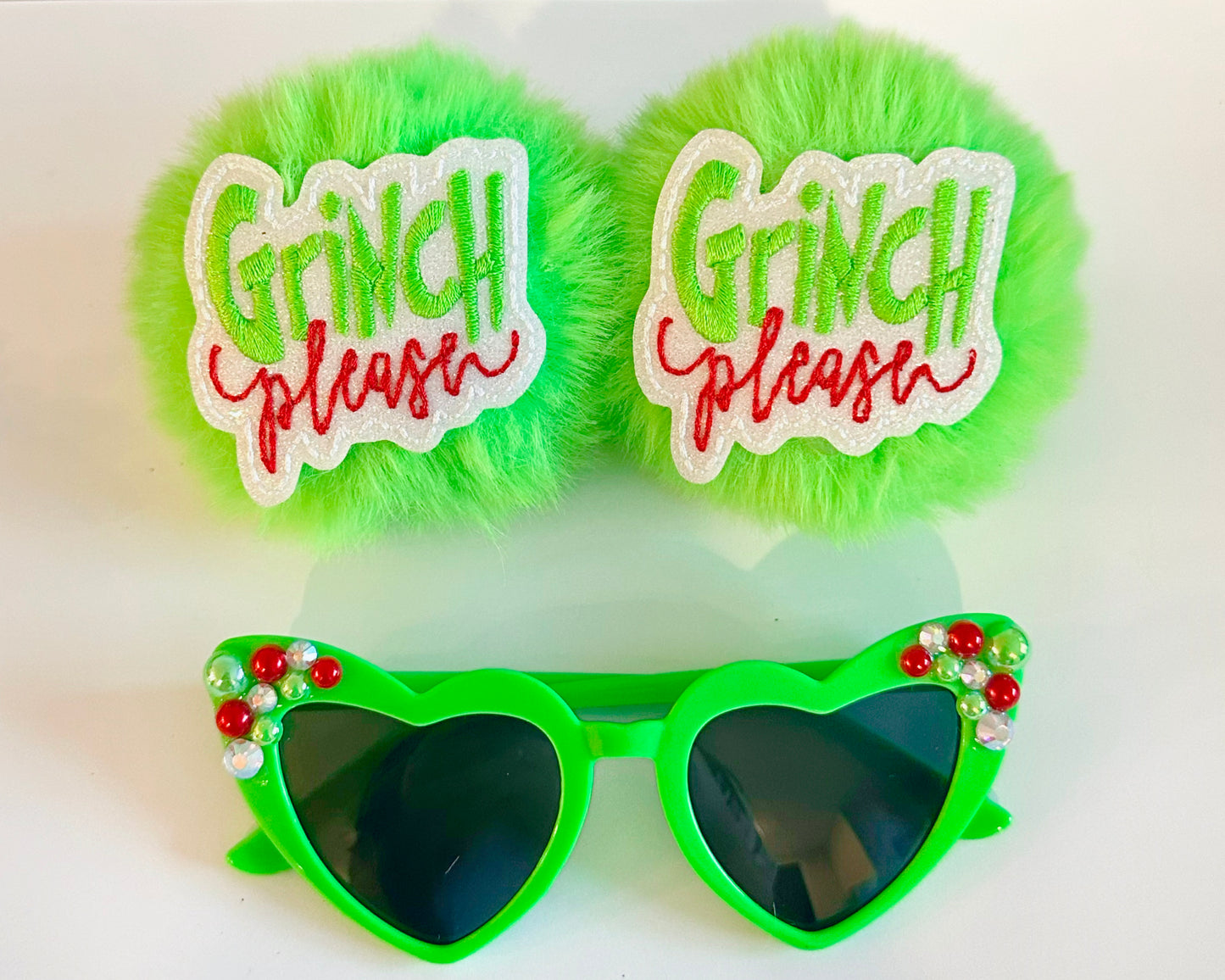 Gr!nch Please Pom Piggies & Sunnies Bundle