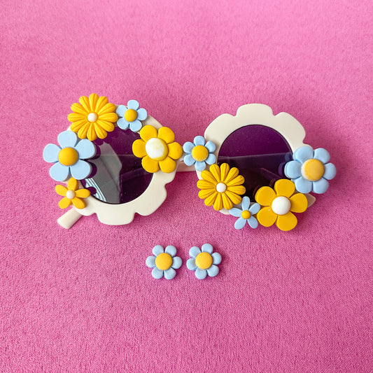 Spring Blooms Sunnies & Stud Earrings Set (6 Colors)
