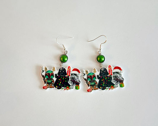 Galaxy Christmas Earrings