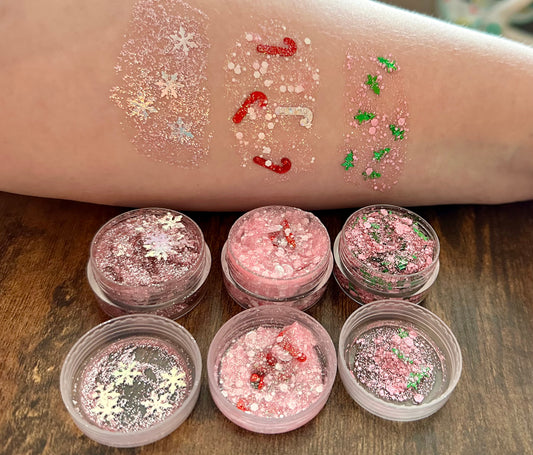 $1 Glitter Sale Mixes — Pink Christmas