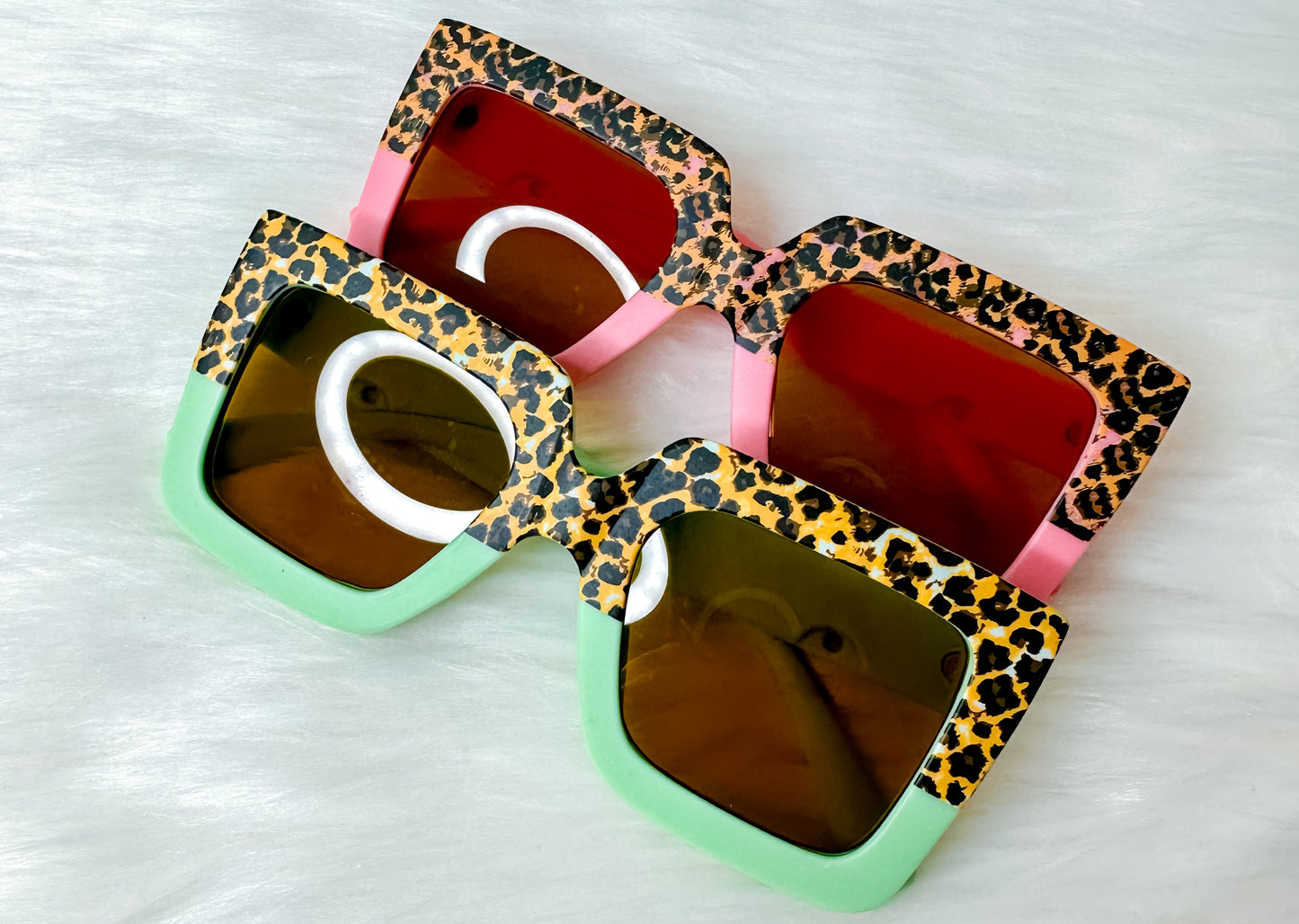 Kids Leopard Color Block Sunnies